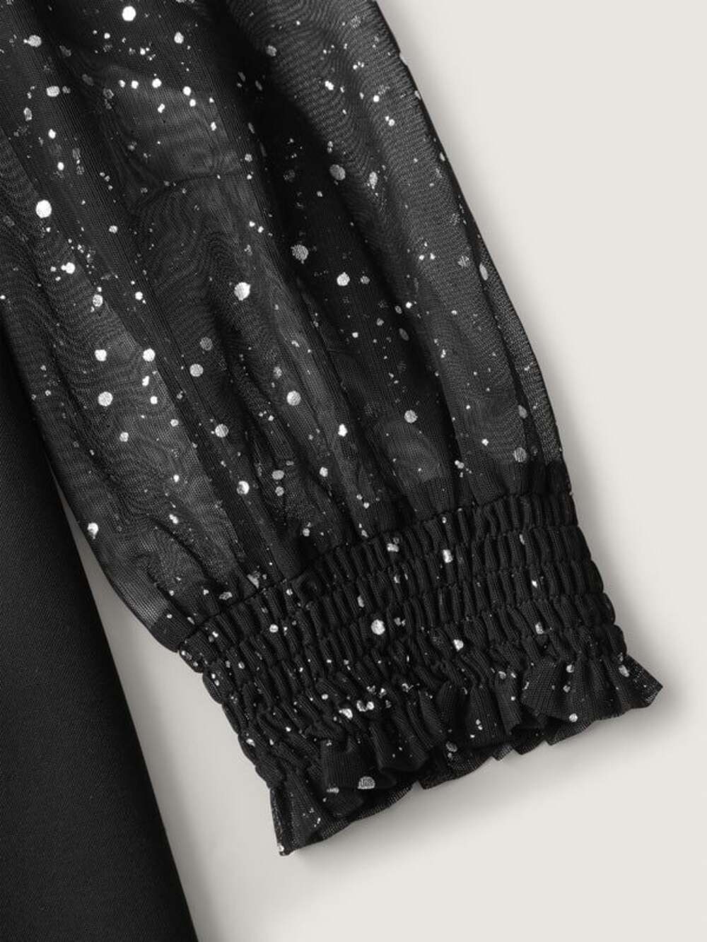 Plus Size 1X 14-16 Black Glitter Neckline Petal Flowy Hem Jumpsuit NWT - Picture 5 of 7